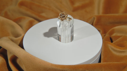 Vintage Flower Diamond Ring