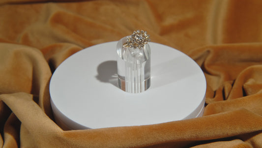 Vintage Diamond Cluster Ring